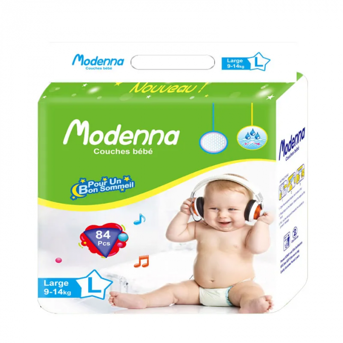 Soft Breathable Disposable Baby Diaper Cotton Sleepy High Absorption 1
