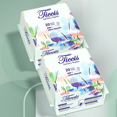 Good price Ultra thick Disposable Super Absorbency Sanitary Pads 3-D Leak Guard Blue chip Feminine Hygiene Day Use Sanitary Napkins online