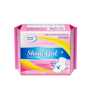 Good price High Performance Daily Sanitary Pads for Girls with Winged Shape and Cotton Material online