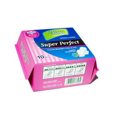 Good price Soft Absorbent Fragrance Free Disposable Sanitary Napkins With Wings online