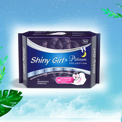 Good price Cotton Women Sanitary Napkin Winged Disposable Period Pads 50ml / 80ml Absorption online