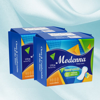 Good price Cotton Soft Non Woven Topsheet Women Sanitary Napkin Wing Type 285mm online