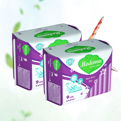 Good price Blue printing Night Sanitary Napkin Thick High Durability For Sensitive Skin online