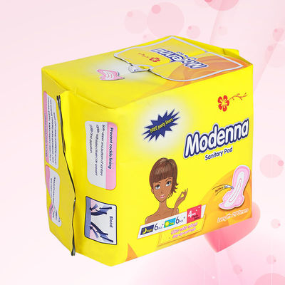 Good price Super Thick 6+6+4 Sanitary Pads For Long Night Use China Supplier Brand Name Sanitary Napkin With Winged online