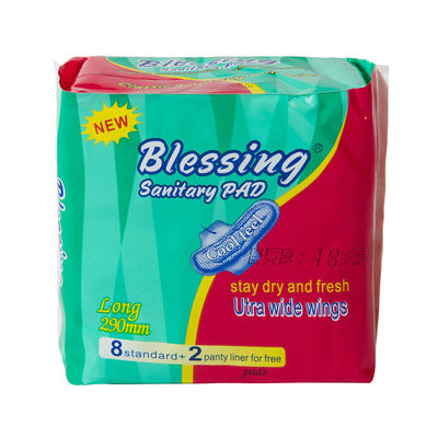 Good price Blessing Professional Manufacturer Disposable Breathable Back Sheet Special Design Women Pads Feminine Sanitary Napkin online