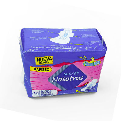 Good price Large Size Cotton Cover Sanitary Napkin Overnight Menstrual Feminine Hygiene Disposable Period Lady Napkin Sanitary Pad online
