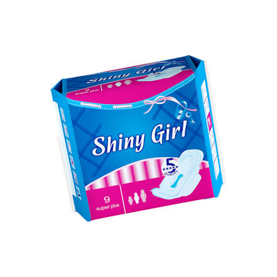 Good price Feminine Hygiene Products Cotton Regular Winged Sanitary Pad Blue Printing Strip Cheap Sanitary Napkins Towels for Women online