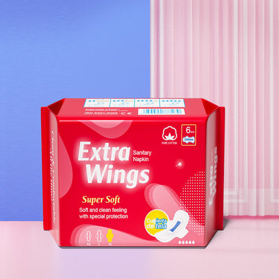 Good price Feminine Hygiene Products Women Extra Long Organic Cotton Menstrual Pads 350mm Overnight sanitary napkins online